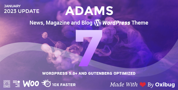 Adams - Responsive Retina WordPress News, Magazine, Blog Logo