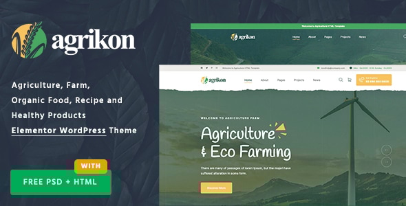 Agrikon - Organic Food & Agriculture WooCommerce Theme Logo